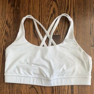 Lululemon White Energy Bra Size 6